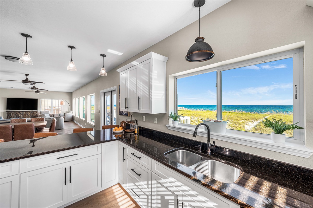 Kitchen w/ Gulf Views