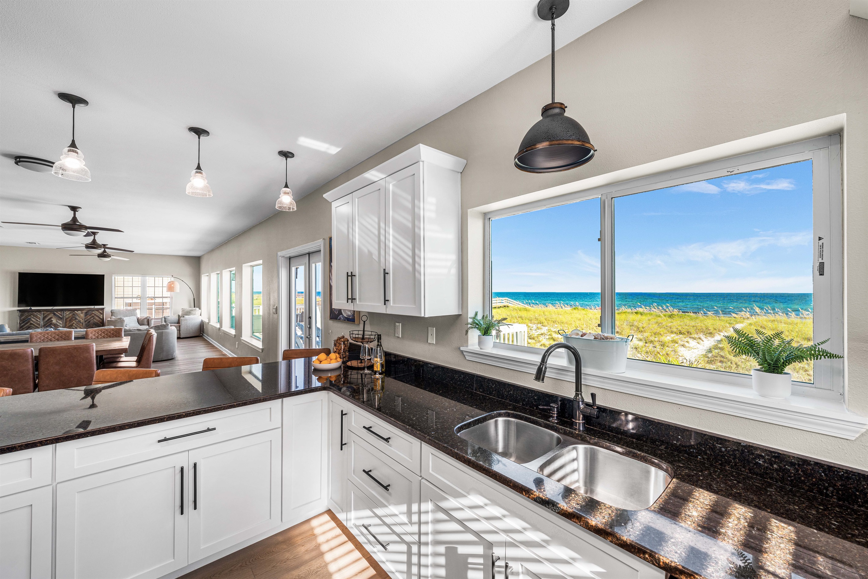 Kitchen w/ Gulf Views