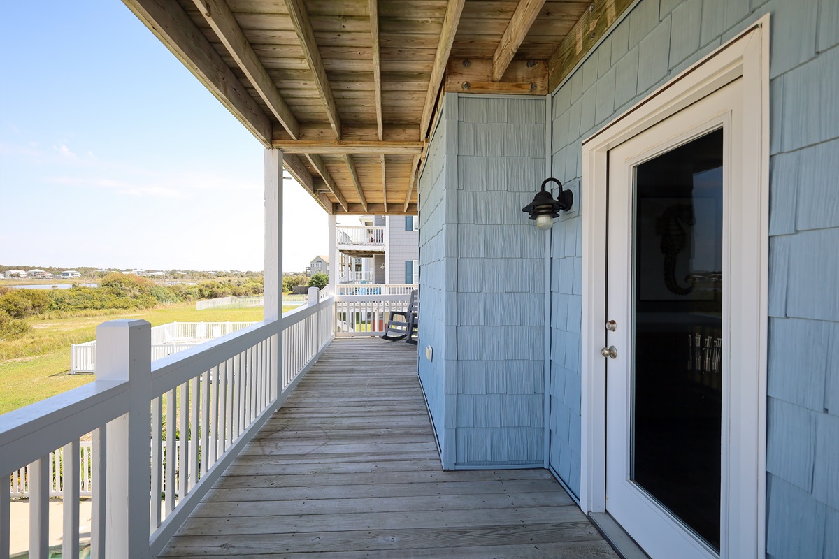 Fresh air and relaxation beckon from this balcony