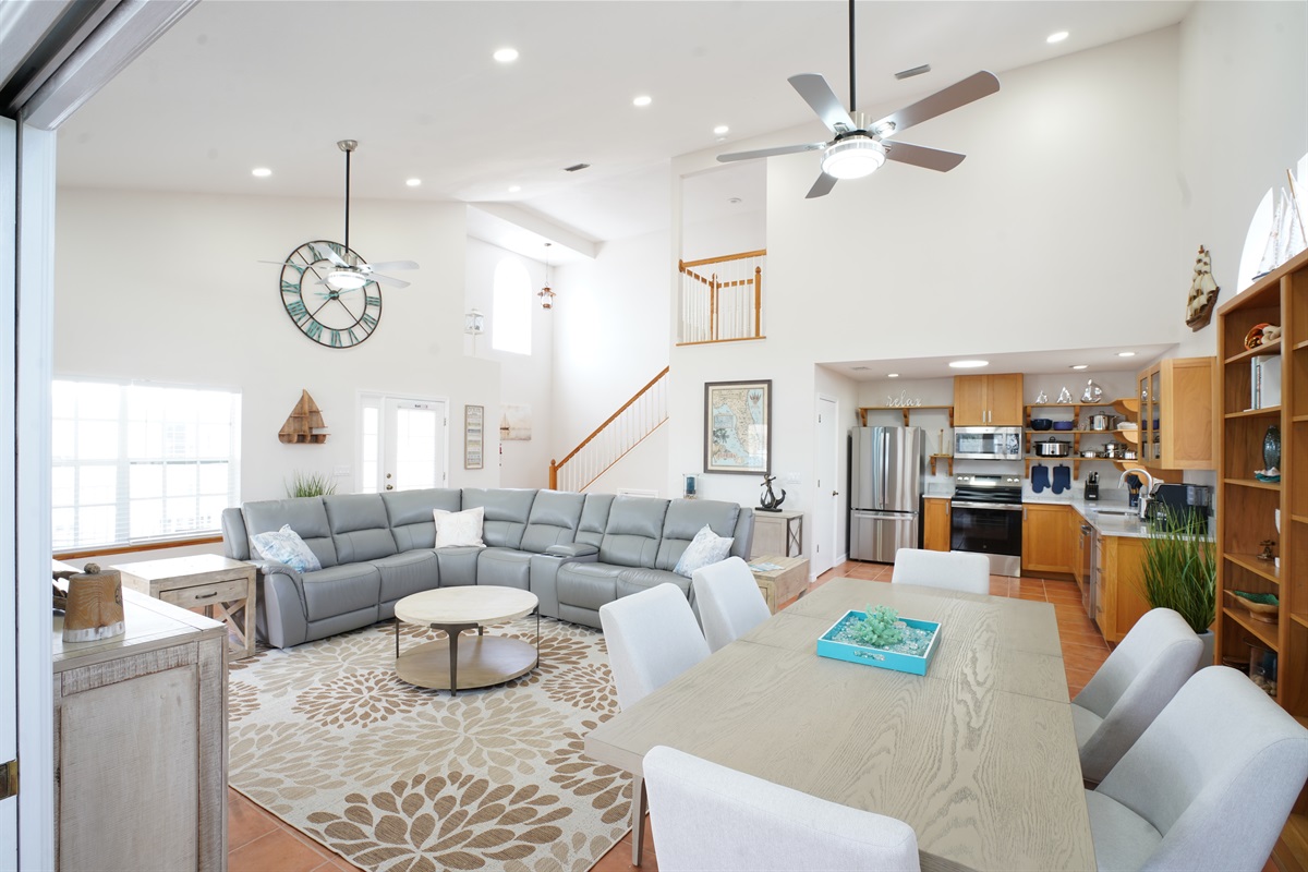 Getaway is the larger four bedroom unit.