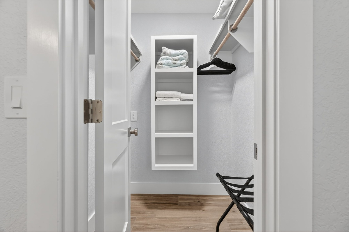 All rooms have large  walk-in-closets