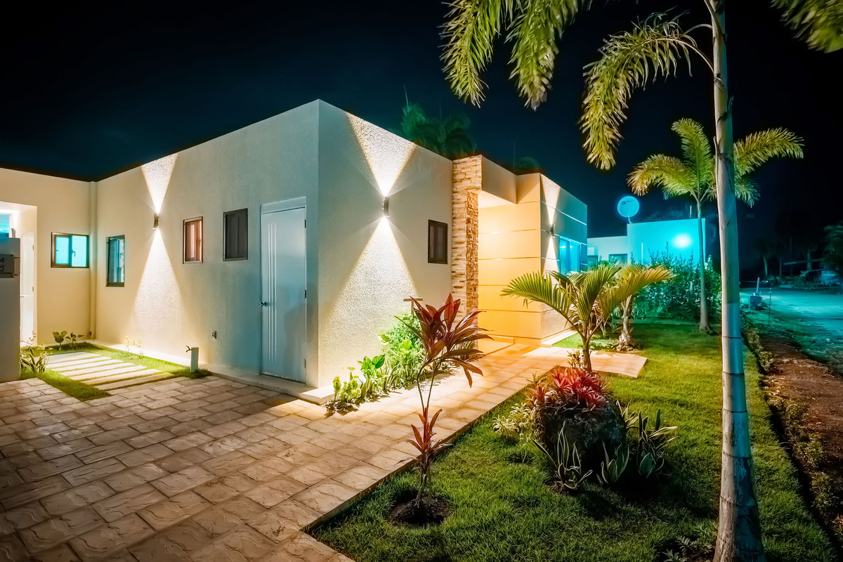 parking and front door