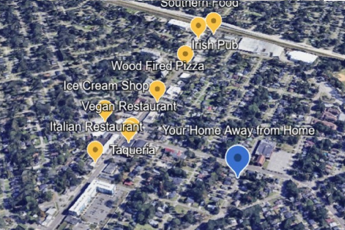 Walk to restaurants