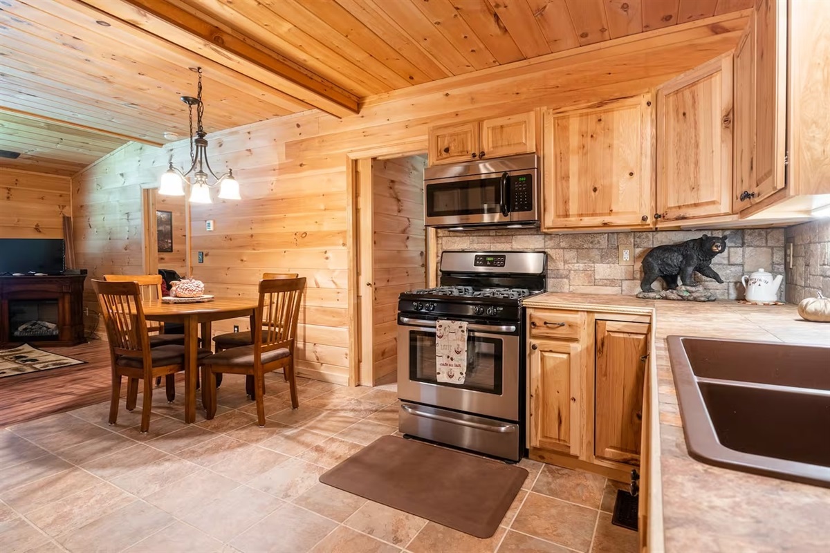 kitchen #2 with smaller #2 dining area
