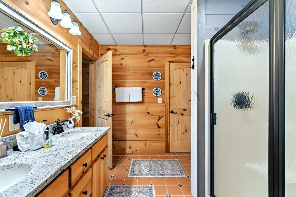 Master bathroom with walk-in shower
