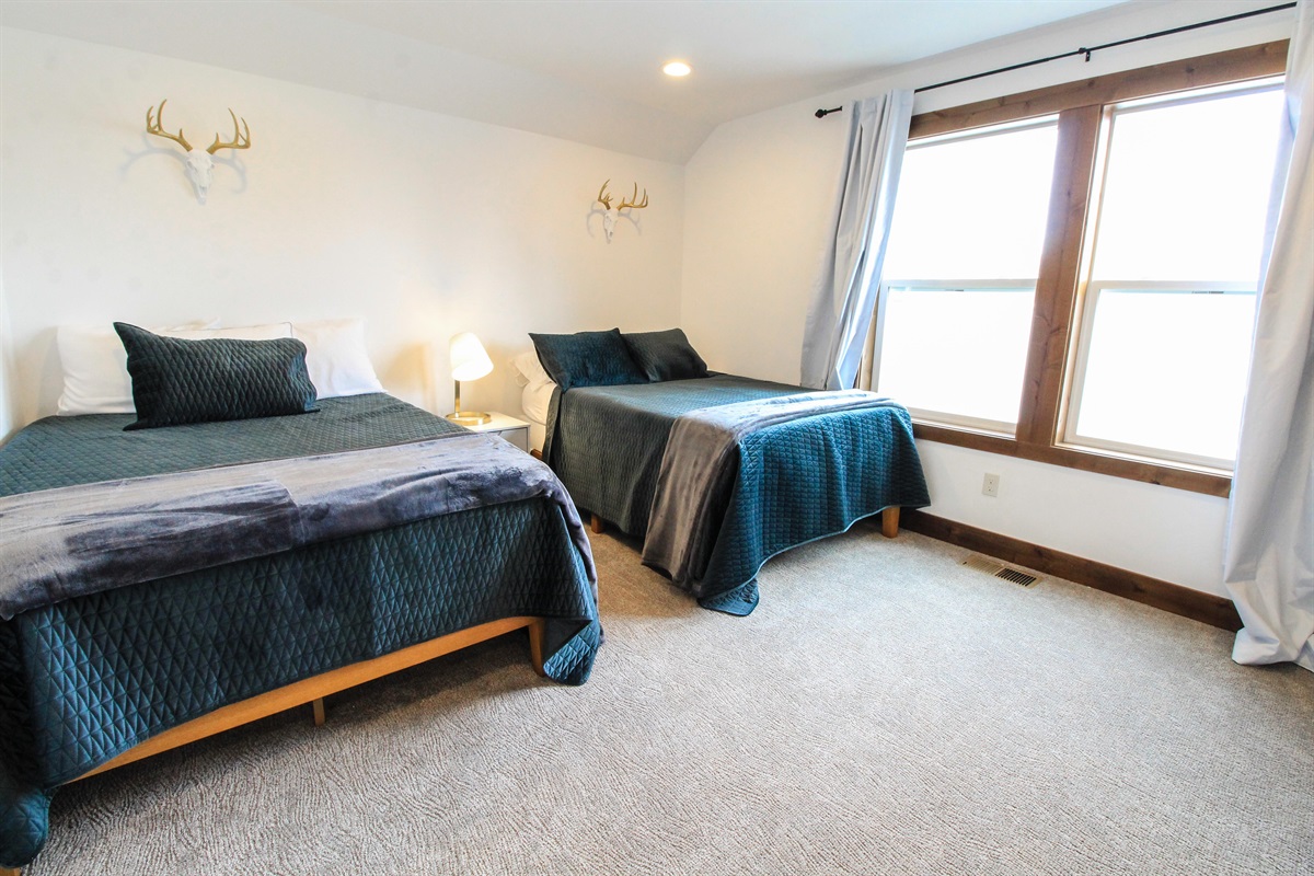 Upstairs 2 double beds