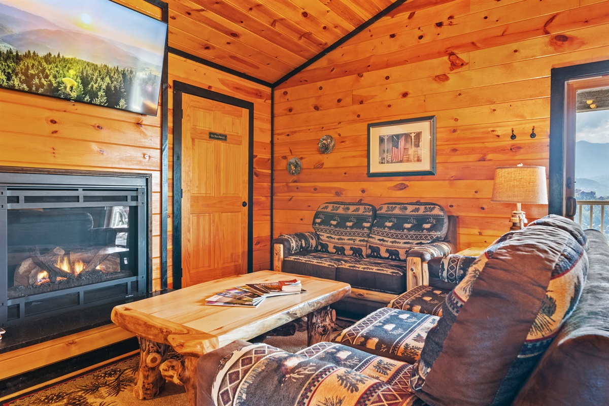 All T/V's are large screen. All fireplaces are gas. All furniture is real wood.