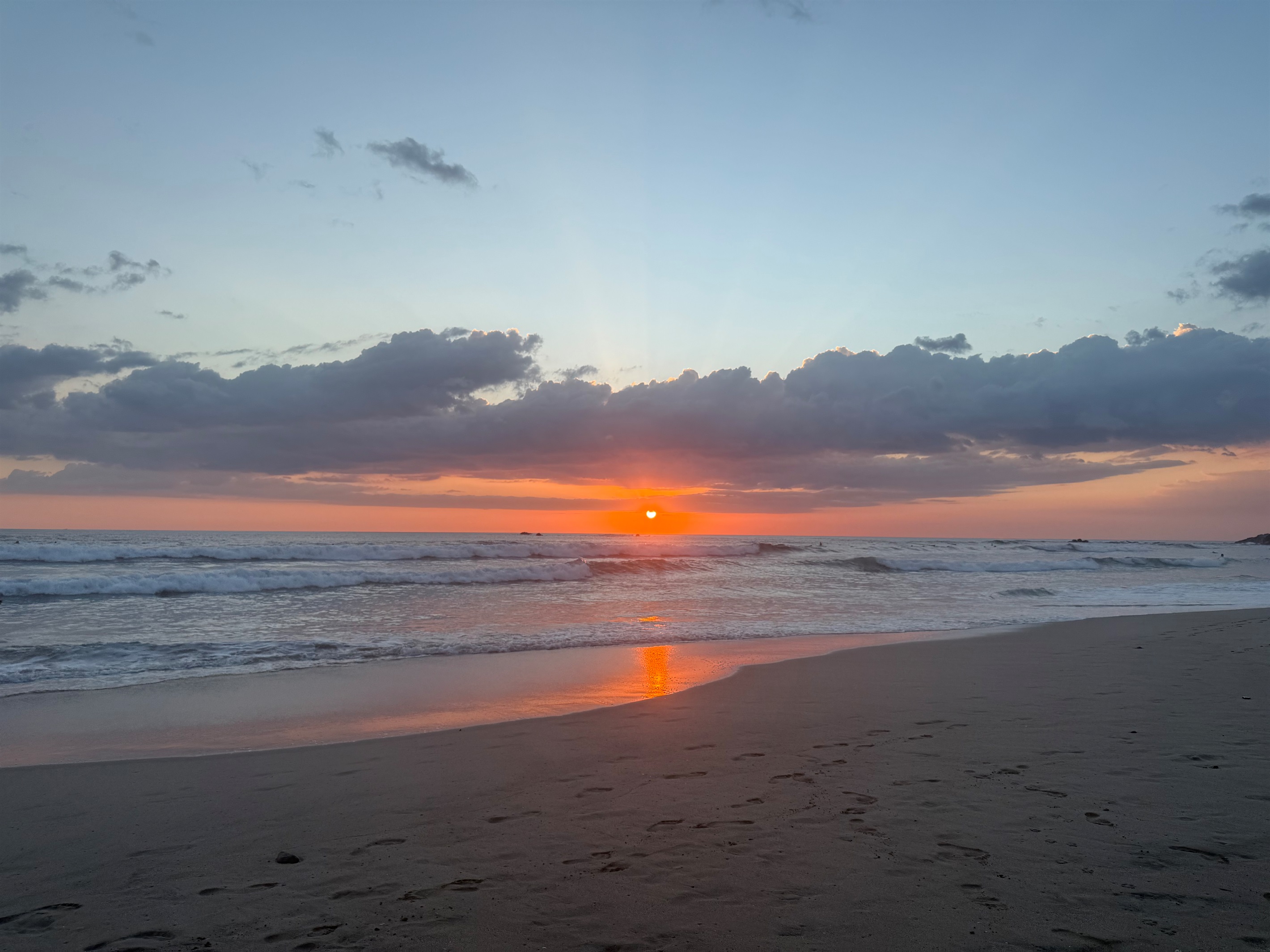 Breathtaking sunsets at Pelada Beach!  A 5-7 min walk from the house