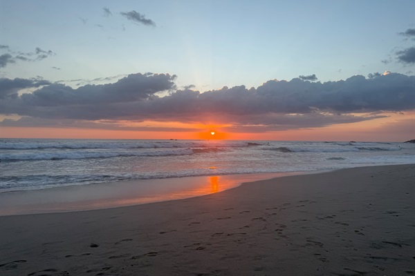 Breathtaking sunsets at Pelada Beach!  A 5-7 min walk from the house