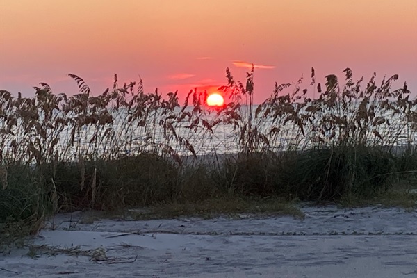 Sunset from the pool deck