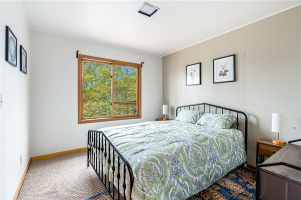 This bedroom has a Queen bed.  All the bedrooms will be upgraded with fresh paint and beautiful linens. 