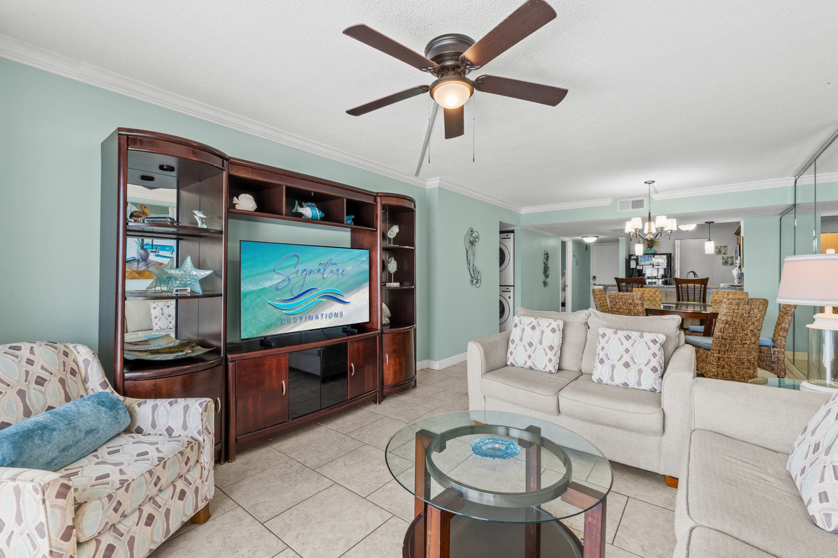 Living Room with Beach View and Queen Sleeper Sofa