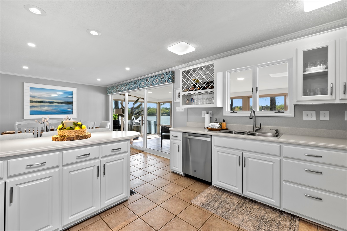 Prepare your meals with ease in the spacious kitchen. 