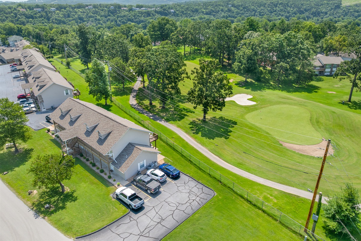 Ground-level location with prime views of the 7th hole at Pointe Royale.
