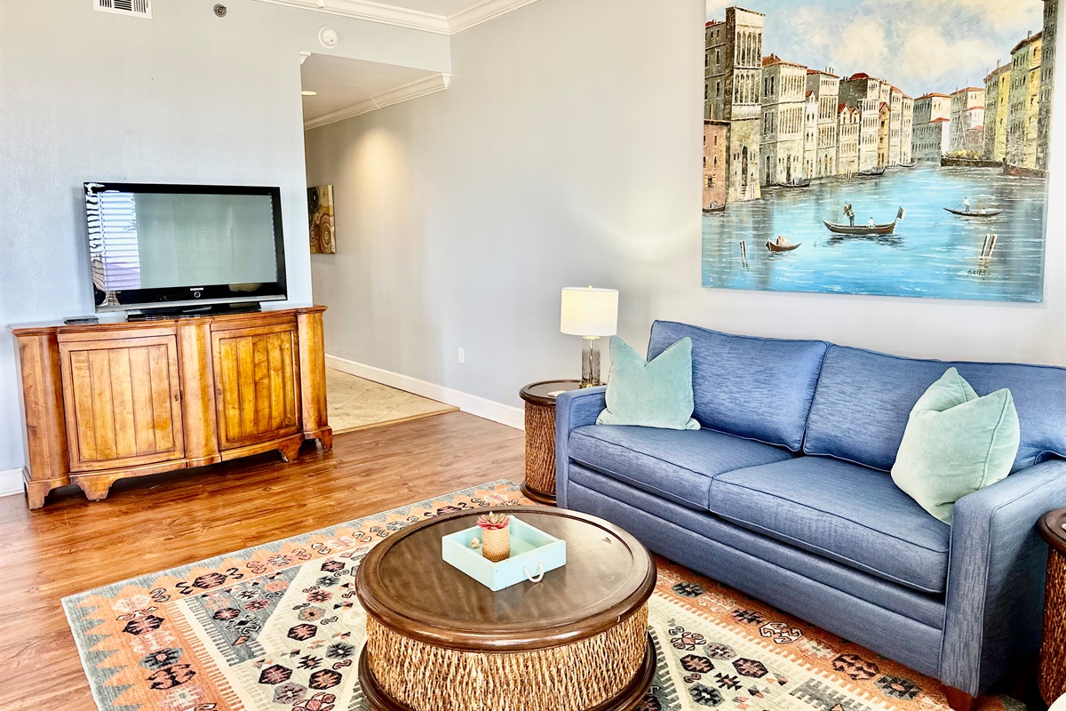 Lots of space for movie night!