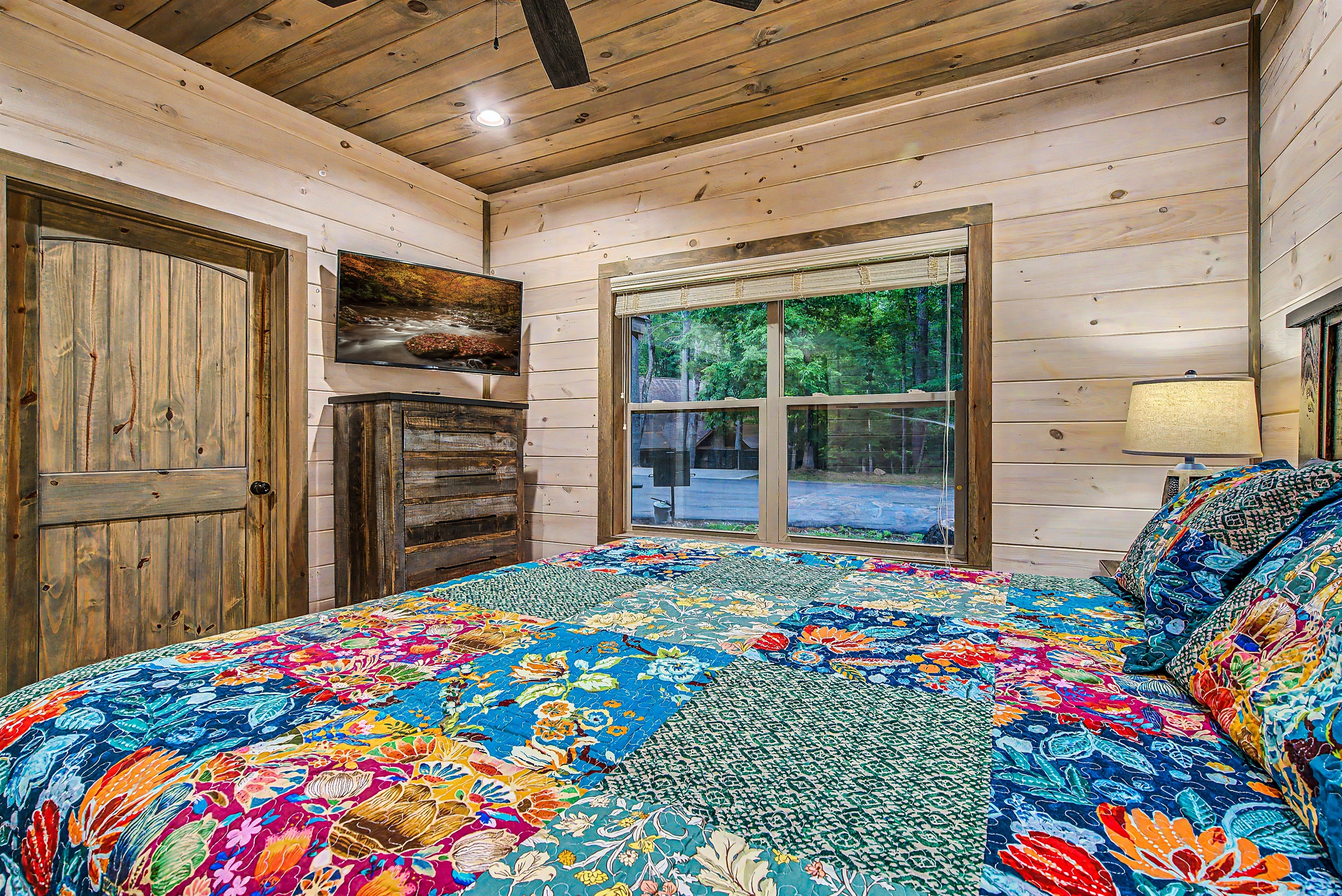 Main Level Bedroom 1 with King Bed, Easy access from front door.