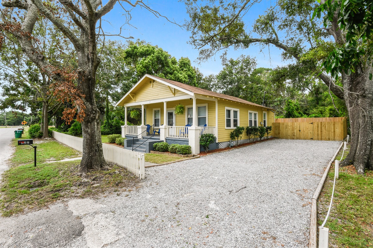 Exterior - driveway parking. Free street parking for overflow. Fit 6 vehicles easily.