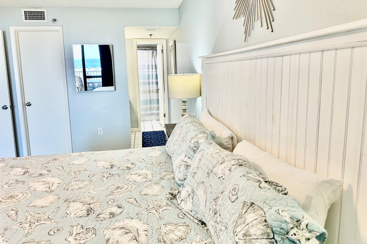 Here's the walk-in closet and entrance to master bathroom...