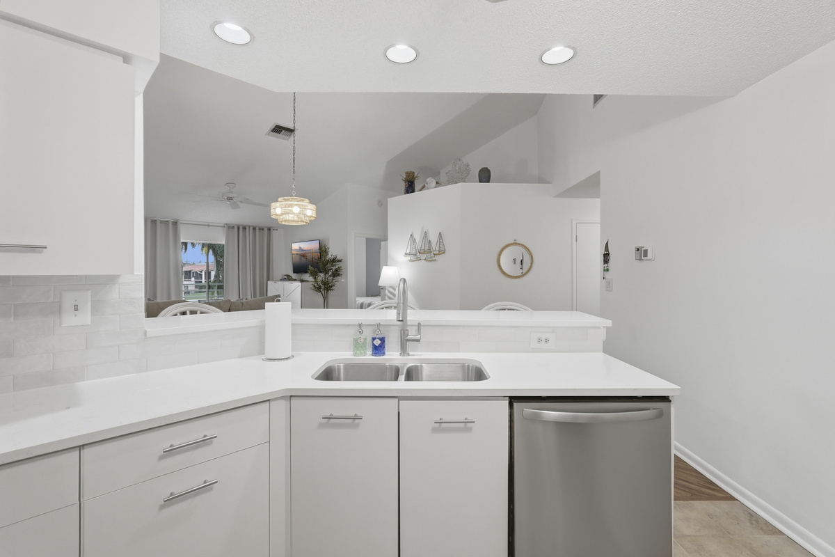 Fully equipped with modern appliances and essential cookware, the kitchen makes preparing meals easy, whether you're brewing your morning coffee or cooking a delicious meal for the group.