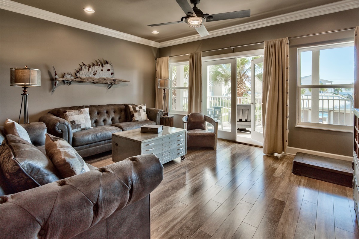 Living Room with industrial design