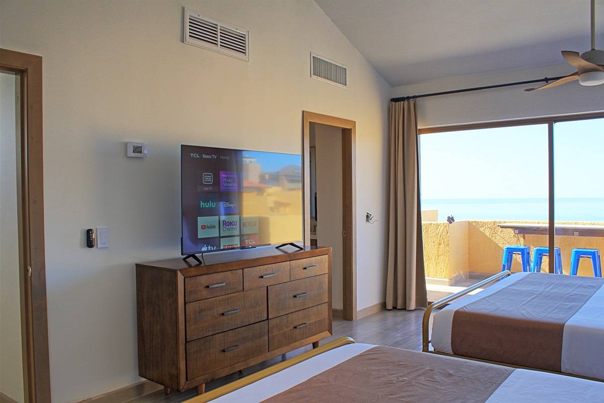 tv in upstairs bedroom