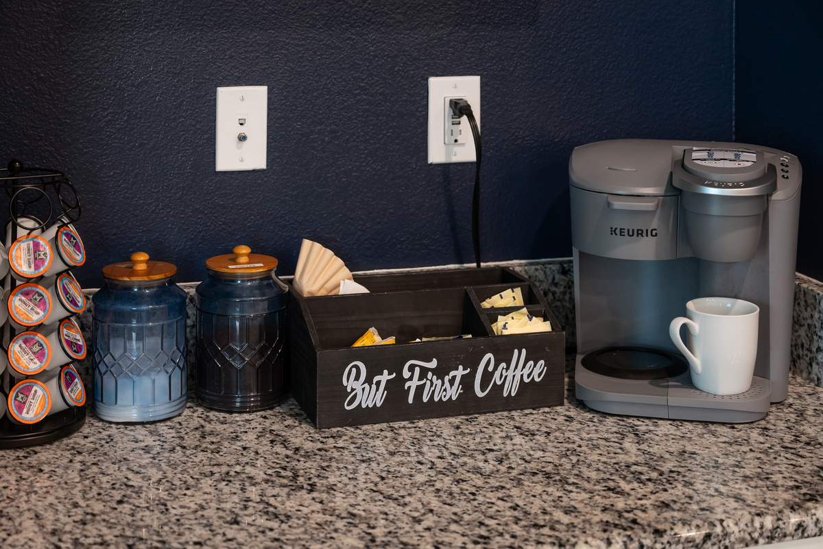 Coffee bar at Villa Ichabod