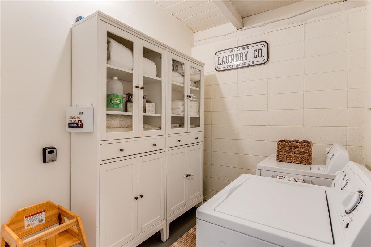Laundry off the kitchen