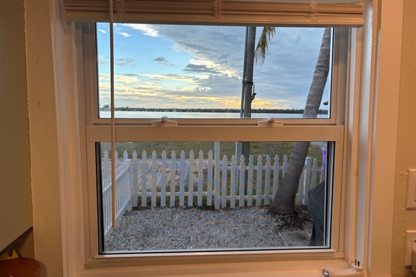 Can you beat this kitchen window's views? You won't mind doing the dishes at all