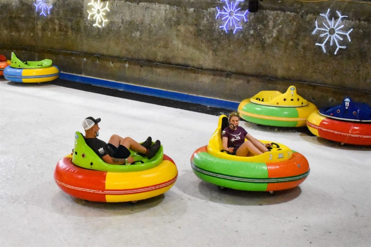 Or a spin in the ice bumper cars? These are just 1.5 miles from the cabin at Ober. 