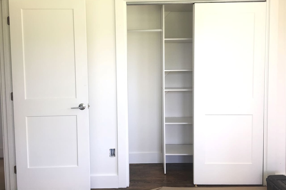 Master Bedroom Closet-plenty of space to organize.
