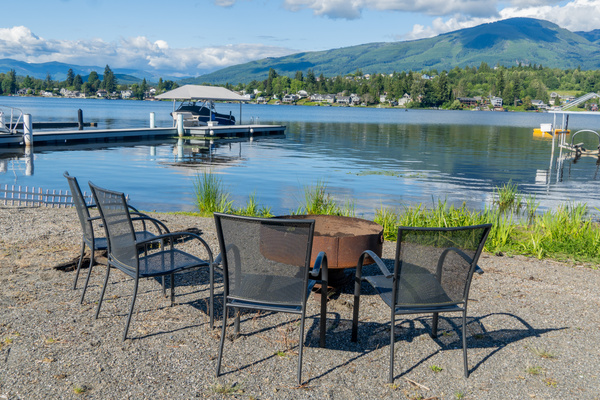 Relax by the fire, sink your toes into the sand, and enjoy lakeside evenings with family and friends. The perfect spot for roasting marshmallows, sharing stories, and taking in the peaceful views of Big Lake.