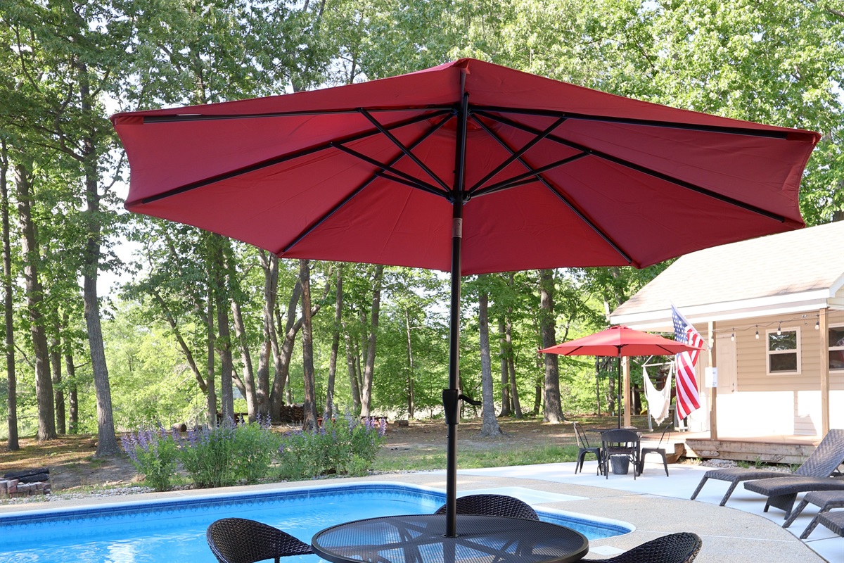 Umbrellas to keep some cool