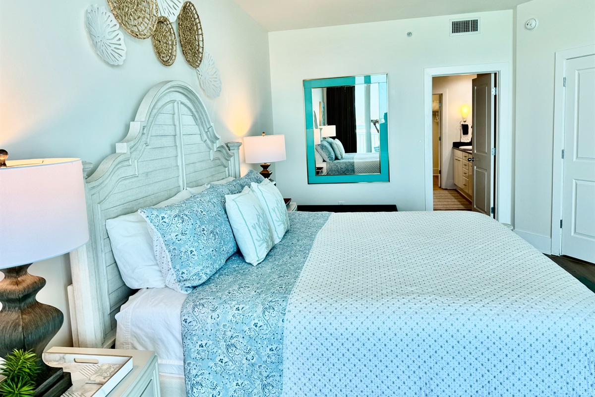 View of master bathroom from the master bedroom!
