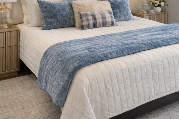 Enjoy the expansive view of the lake from this second floor king bedroom.