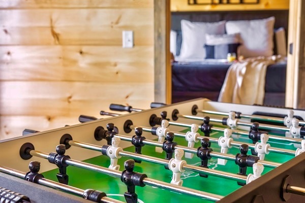Enjoy friendly competition with our foosball table—perfect for fun-filled game nights with family and friends!