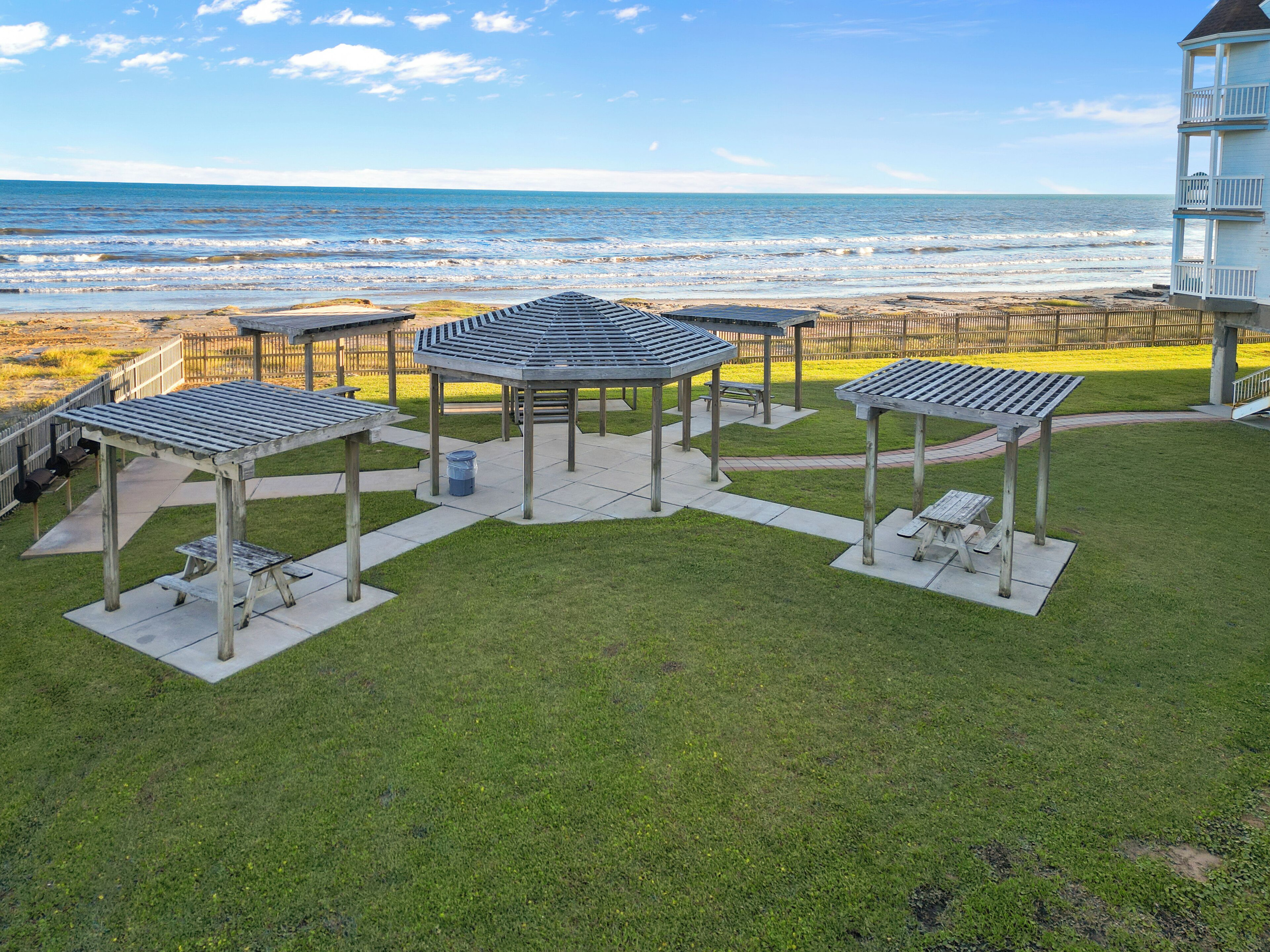 Picnic area with grills available for your use