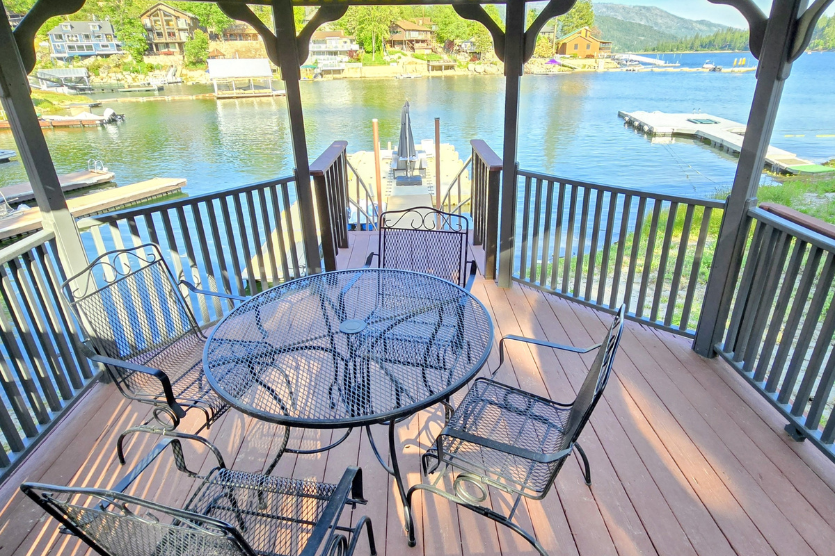 2nd gazebo looking out to the dock & cove