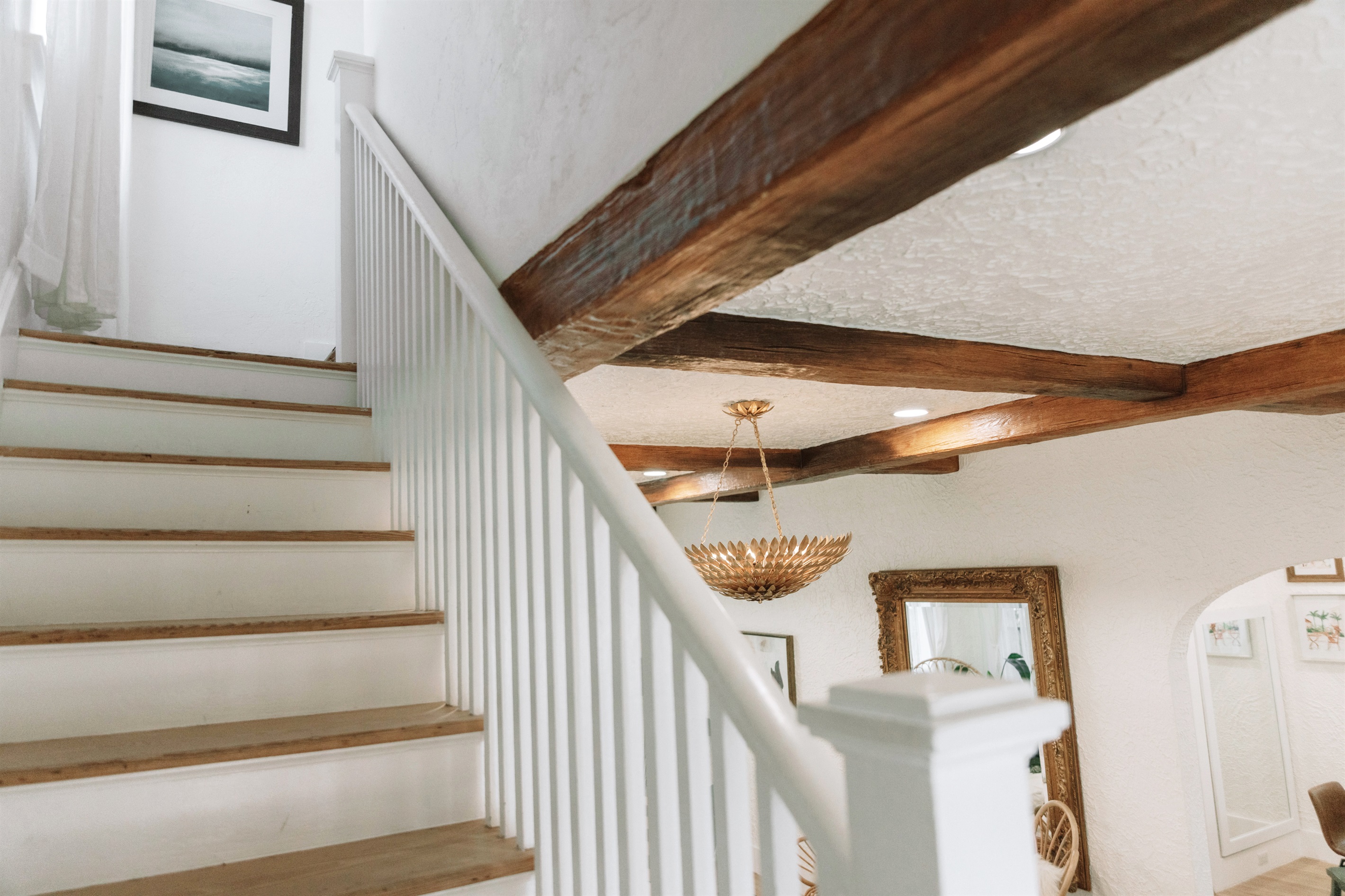 Head upstairs to find your bedroom.