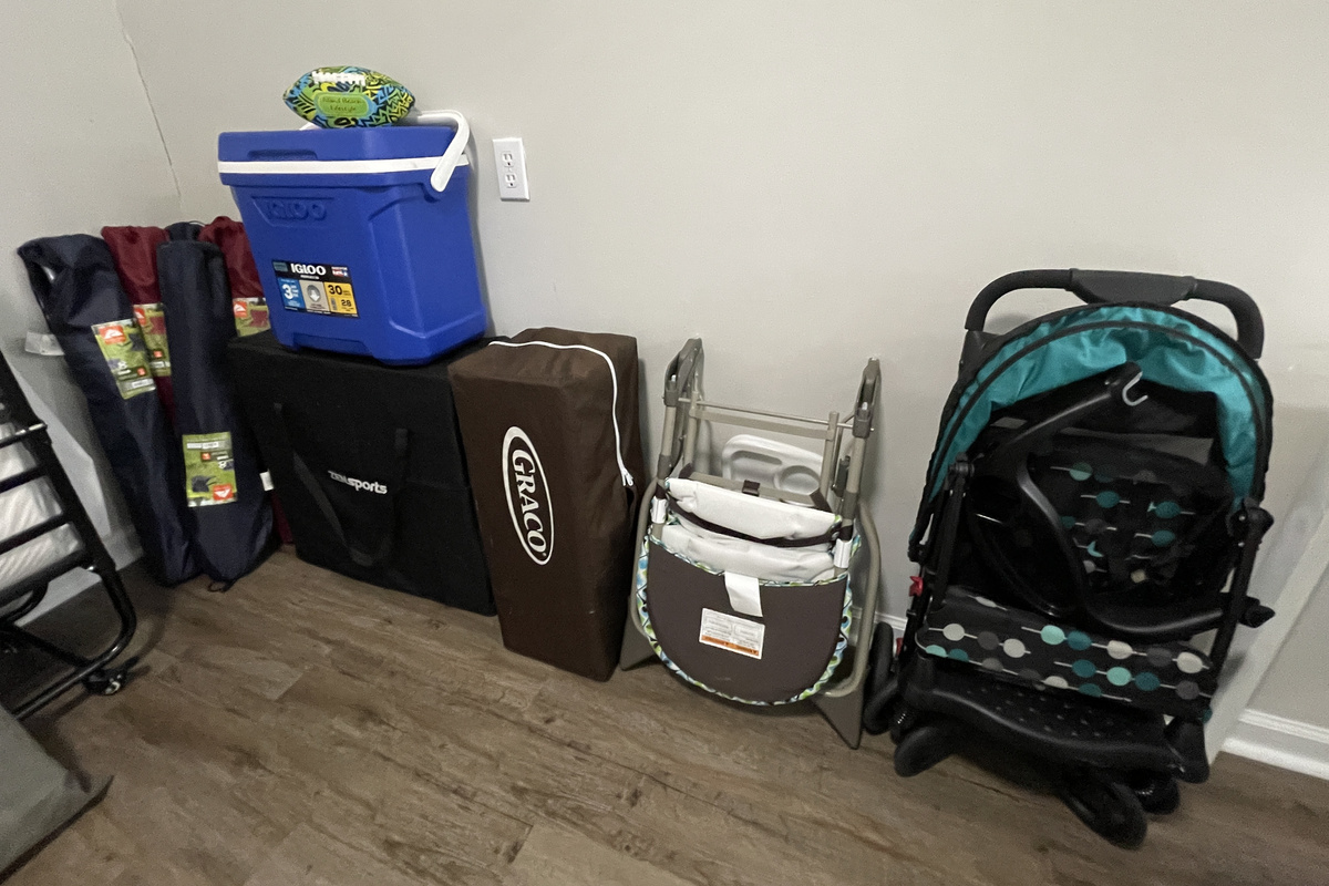 Pack and Play, Stoller, High Chair, Coolers, Beach chairs
