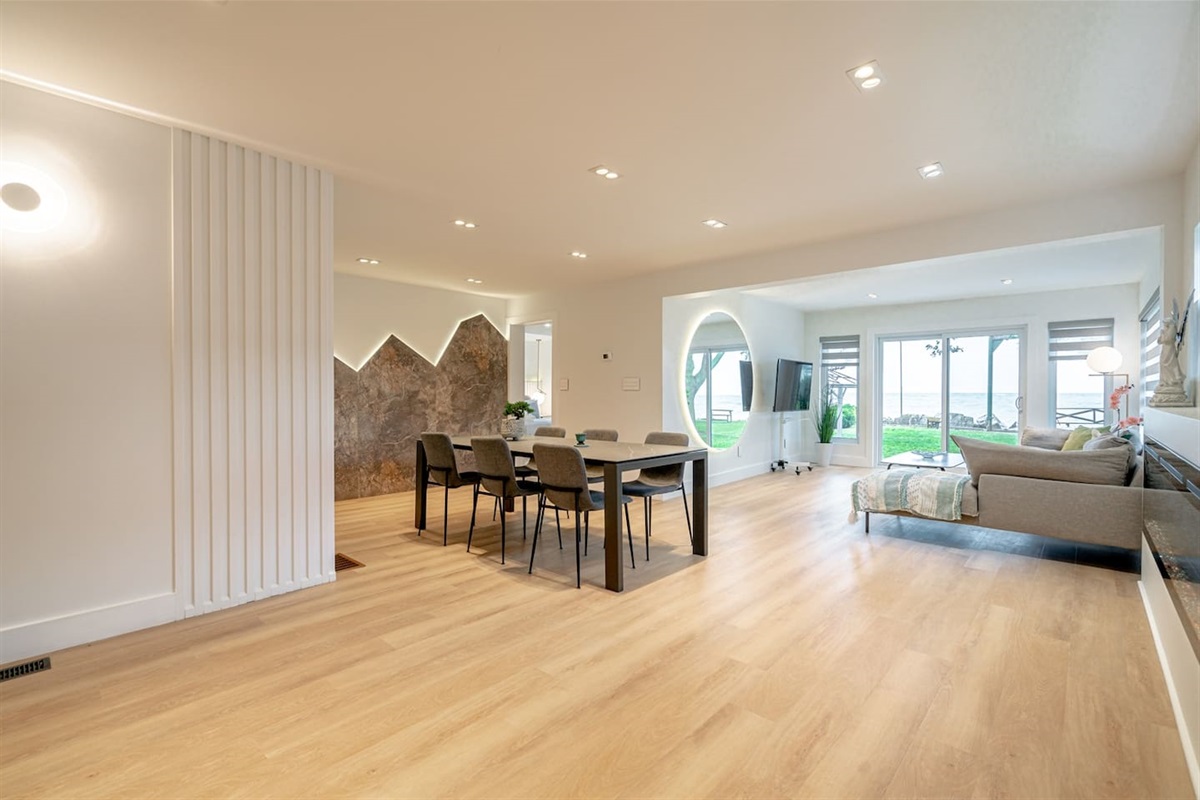 Open Concept Living And Dining Area