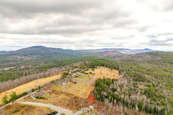 A bird’s-eye view of your private mountain retreat.
