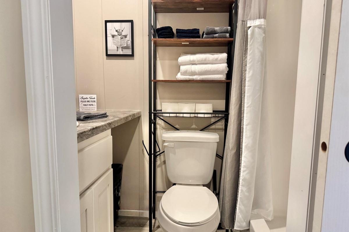 Bathroom 2 with stand up shower 