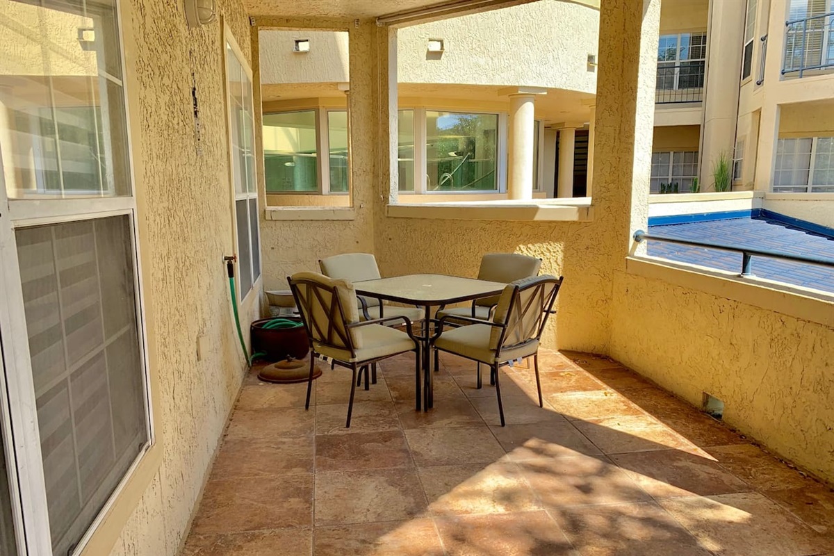 Wrap Around Patio with Dining Area