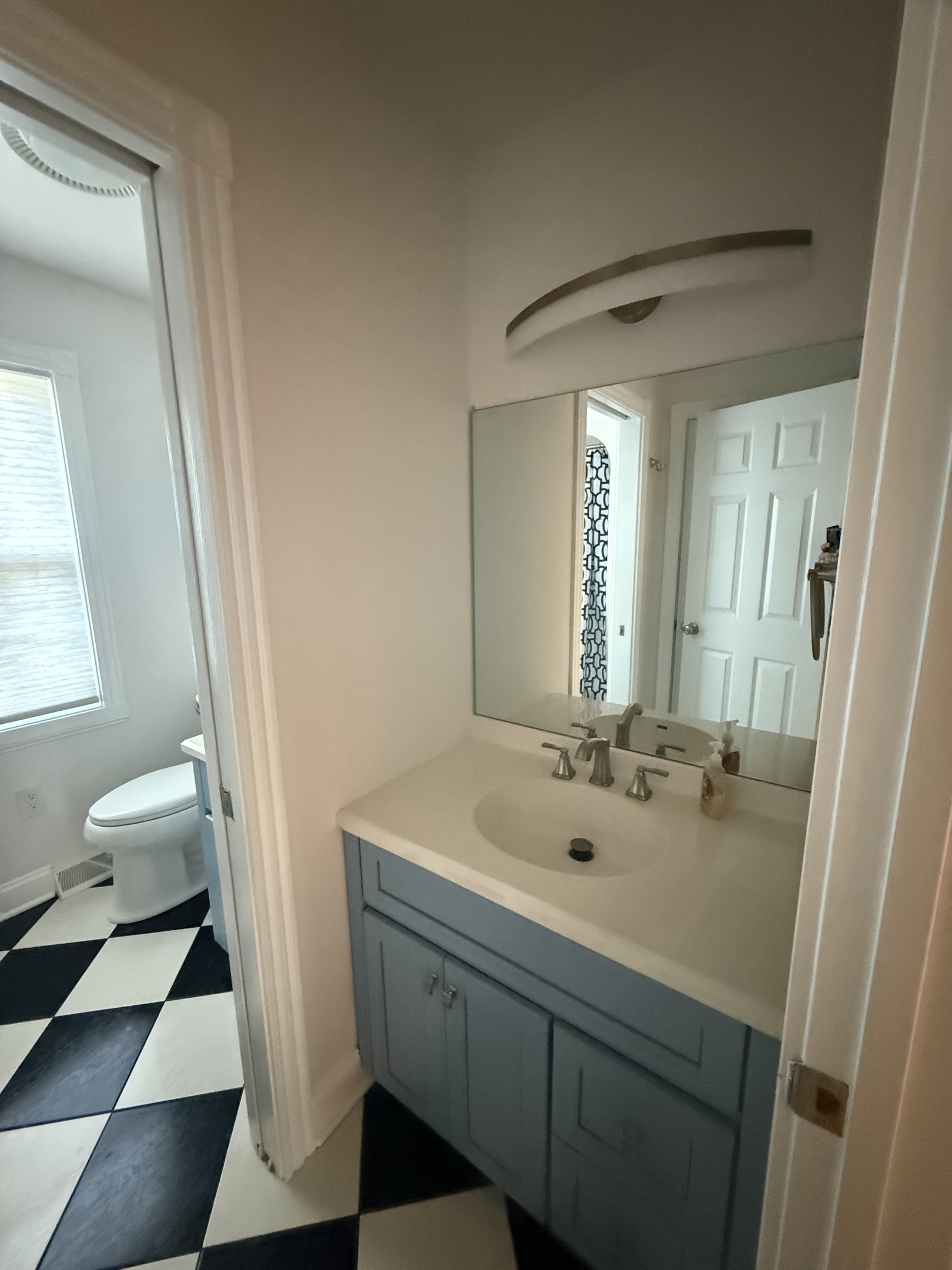 An additional vanity area outside of the shared 2nd floor bathroom.  Whether its just brushing teeth or getting ready to go out, this extra room will come in handy for you and your guests.
