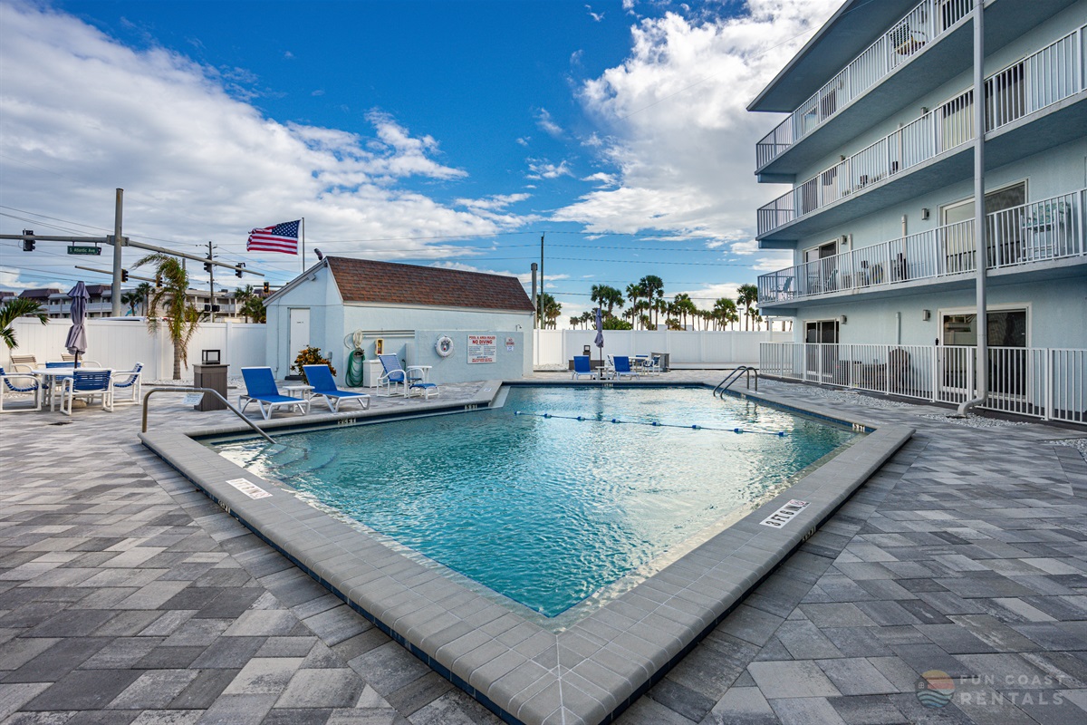 Newly renovated on-site community pool!