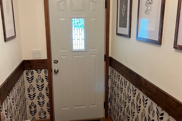 North front door (by garage)