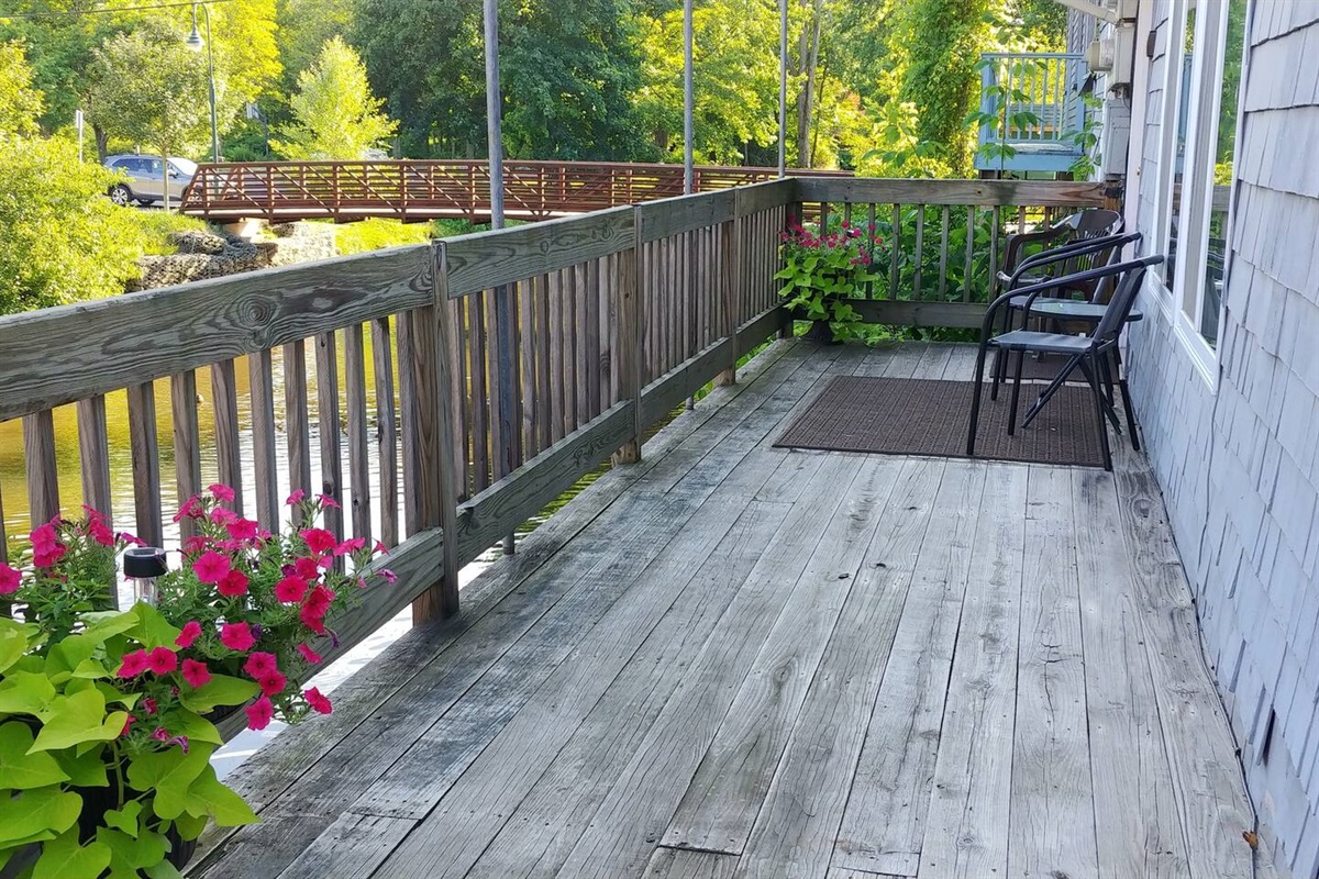 Deck outside Apartment