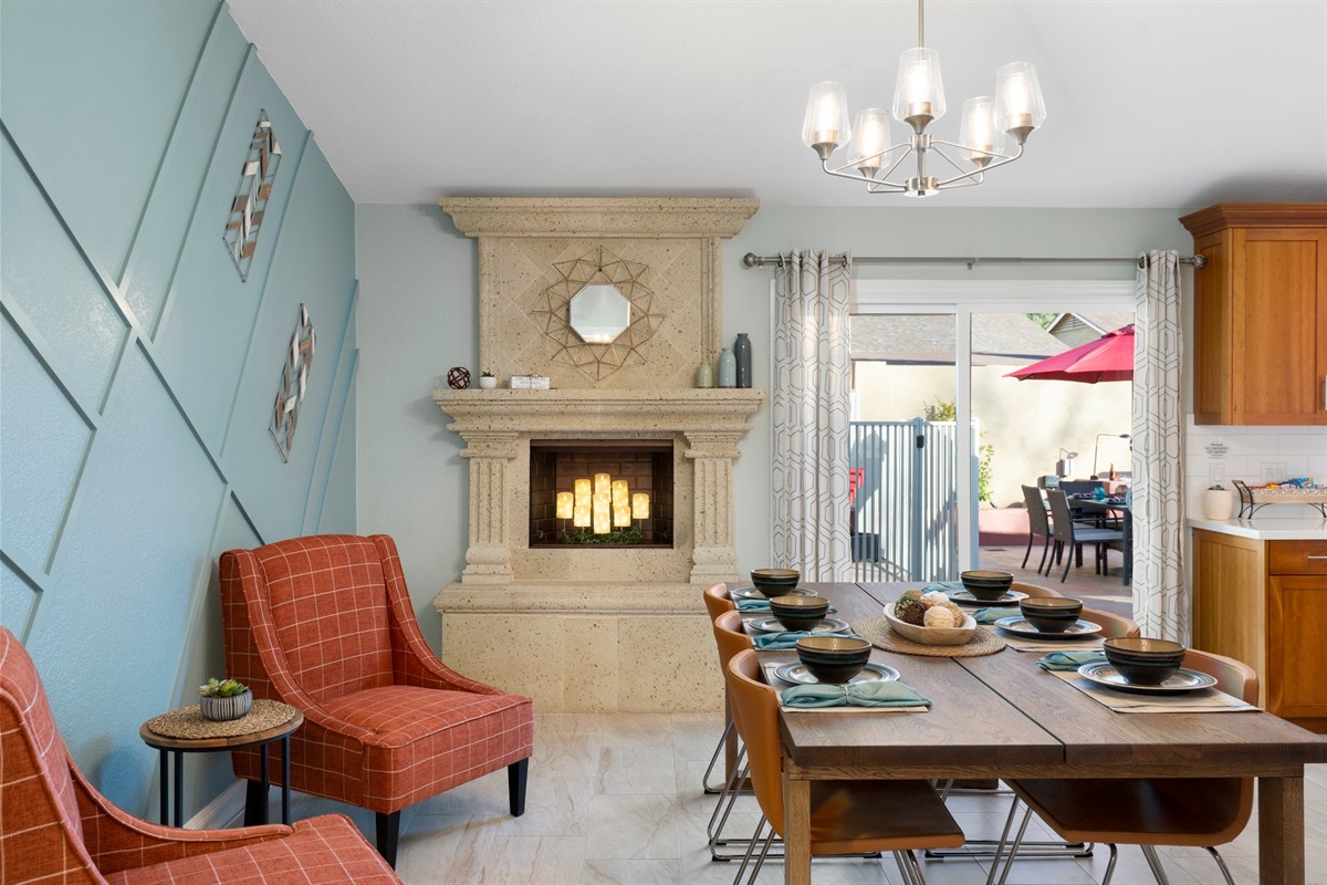 Unique and fun open kitchen concept.