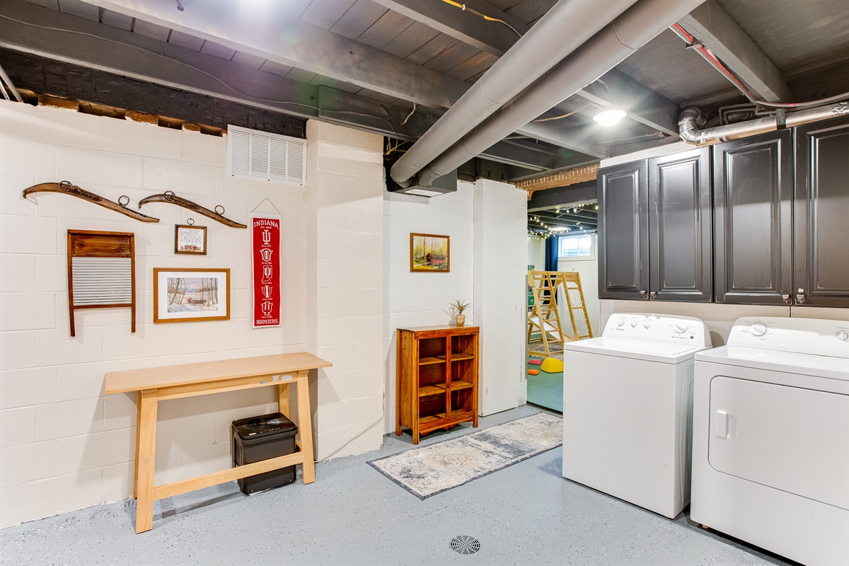 Laundry & dryer available for guest use (located in the basement)