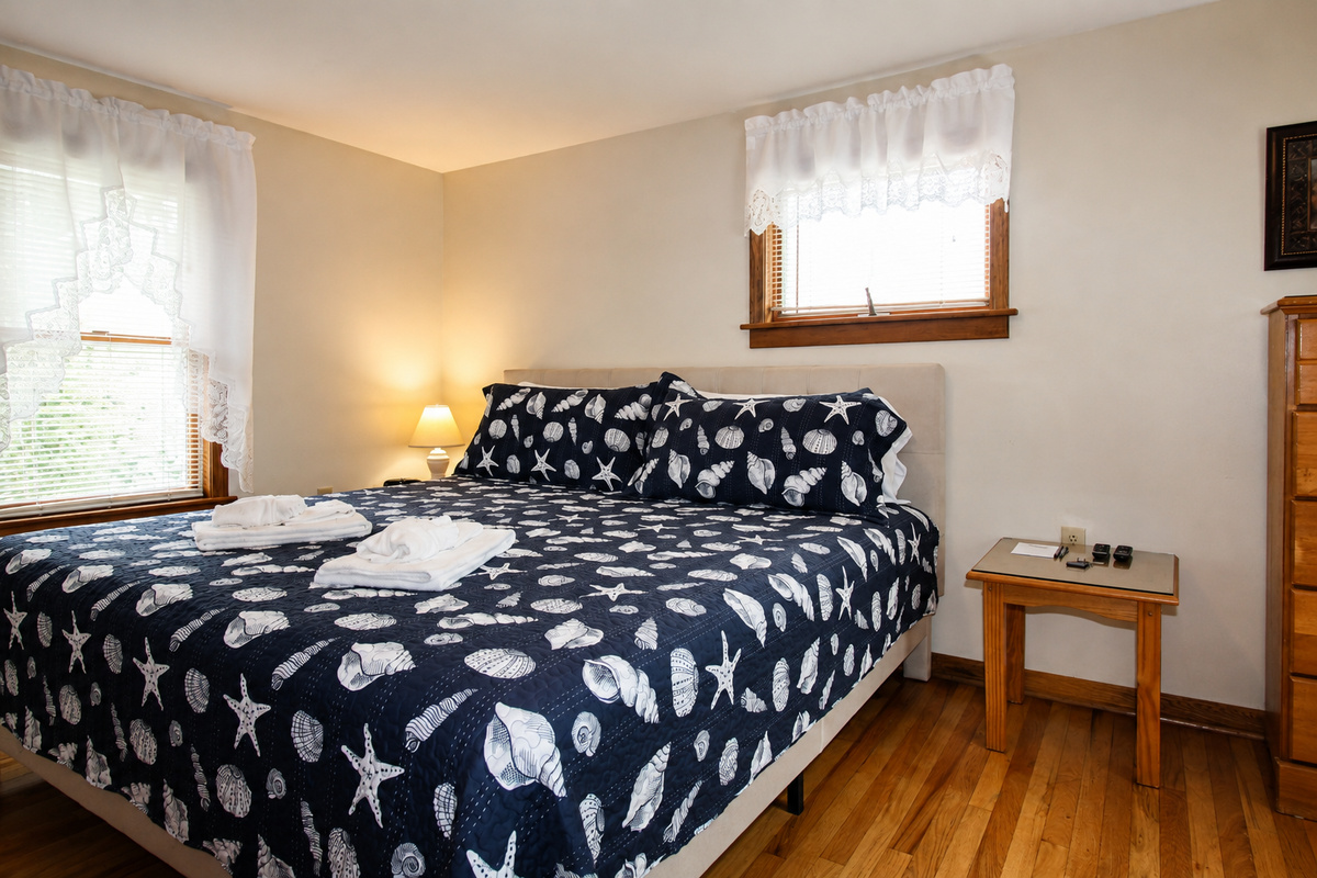 Bedroom #3 with king platform bed